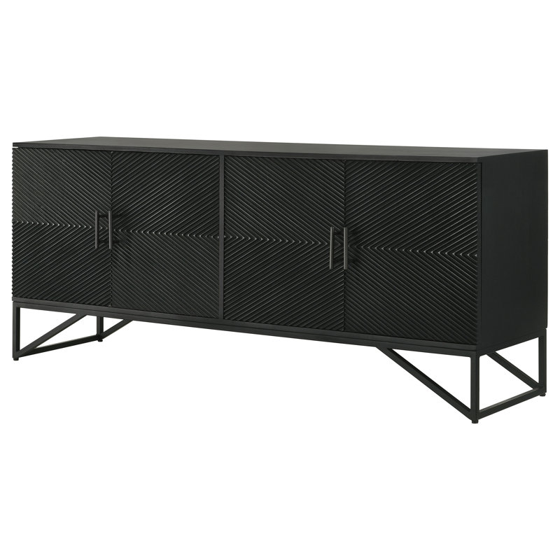 Armoire décorative en bois 4 portes Shizuyo