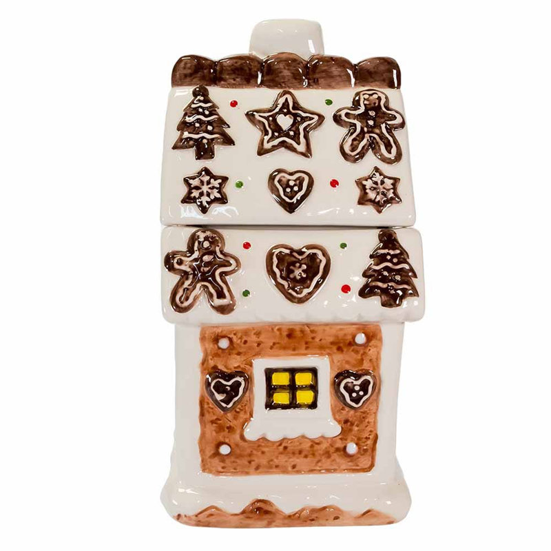 Village de Noël avec pot à biscuits Gingerbread House