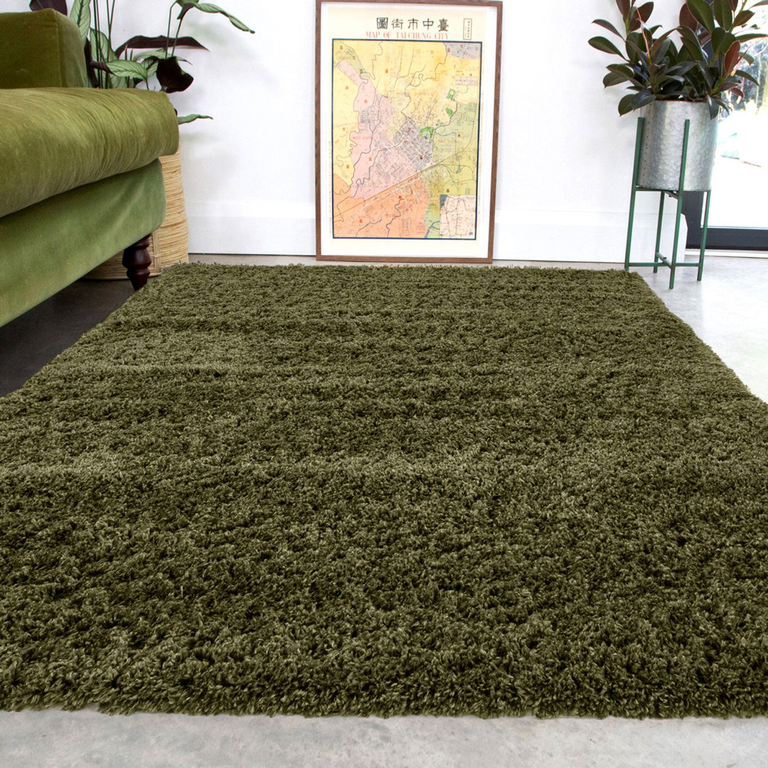 Abstract Machine Tufted Shag Area Rug