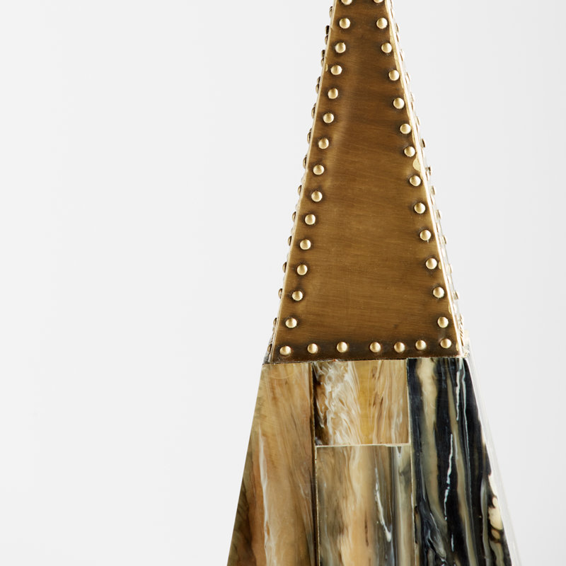 Cairo Spire Sculpture, 20" H x 6" W x 6" D
