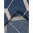 Blue | Beige Handmade Geometric Hand Knotted Rectangle Indoor Area Rug-1309676607