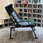 Chaise longue de camping inclinable - Coussins confortables, réglables, + noir + gris portatif inclinable à 360 degrés, réglable