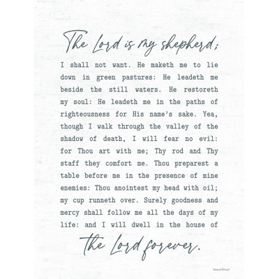 " The Lord Is My Shepherd "