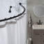 72" Adjustable Curved Fixed Shower Curtain Rod