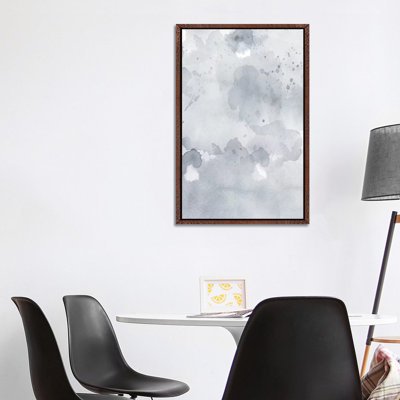 Grey Blue Abstract 1 Piece Painting on Canvas