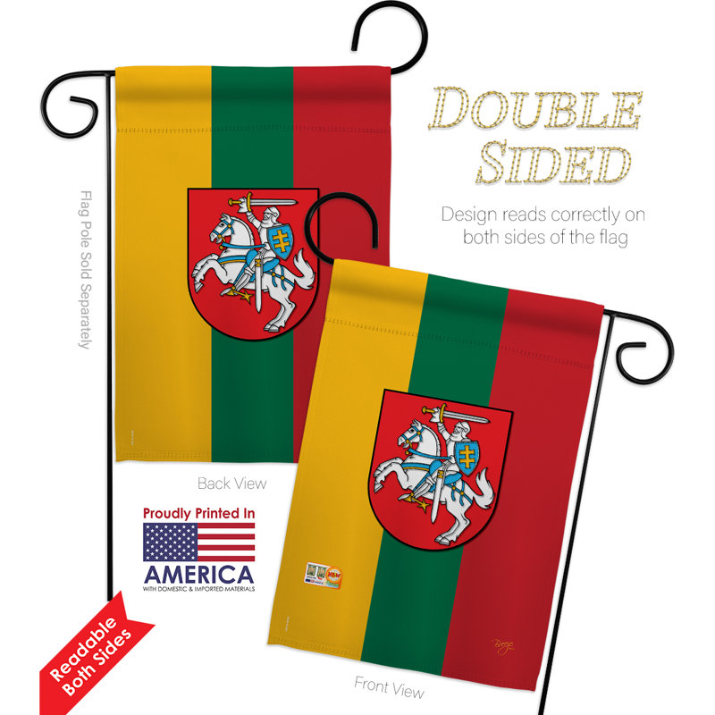Ensemble drapeau 1 pi 7 po x 1 pi 1 po lituanie 2 côtés