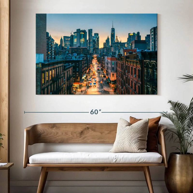 Ruée vers le crépuscule Sirci, Manhattan, H 34 po x l 51 po