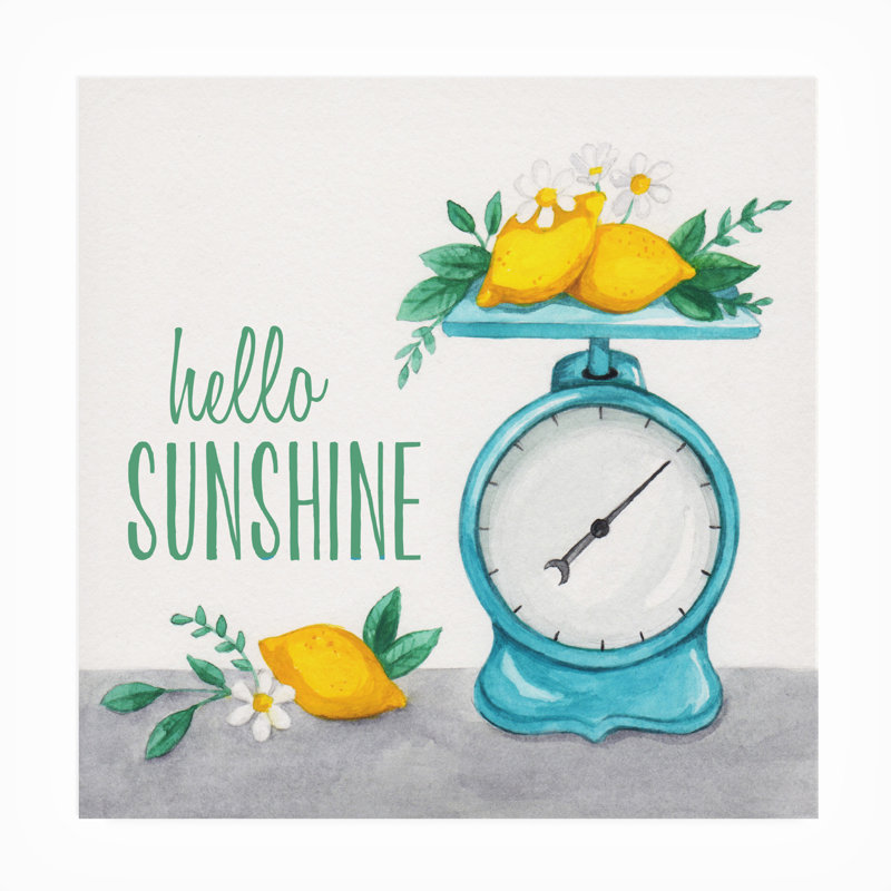 Toile d'extérieur Ayeden Gabrielle Mcclure «Lemon Scale I», H 18 po x l 18 po x P 1,5 po