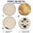 Lunar Phases Abstract - Moon Round Metal Wall Decor-660175319