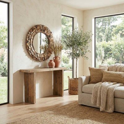 Miroir d'appoint mural rond