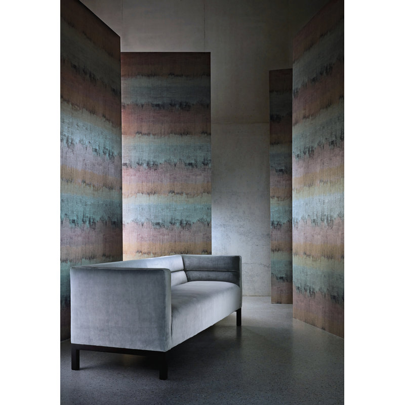 Lustre Wallpaper, Topaz/Argent
