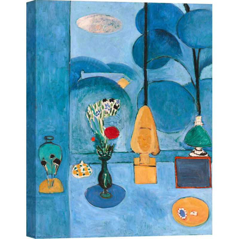 The Blue Window by Henri Matisse - Wrapped Canvas Print, 100cm H x 70cm W
