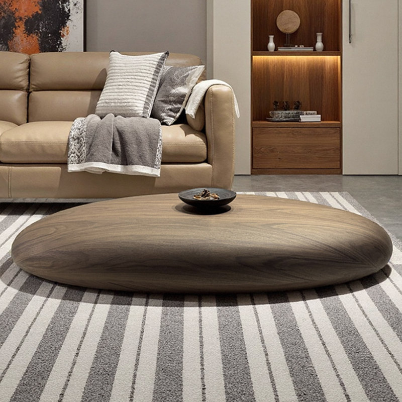 Table basse en bois de style italien, H 12,2 po x L 62,9 po x l 35,4 po