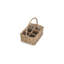 Wicker Rectangular 6 Section Cutlery Basket