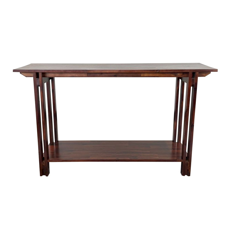 Console en bois massif Damius, Acajou