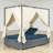 57.62" Wicker Outdoor Patio Daybed-732955761