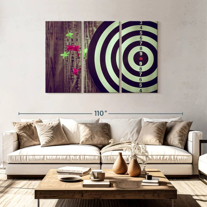 Senne Darts, 48" H x 74" W