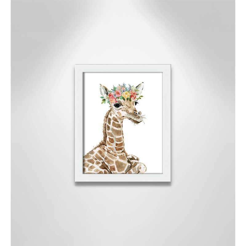 Art sur toile savannah, H 11 po x l 9 po x P 1,18 po, Cadre blanc