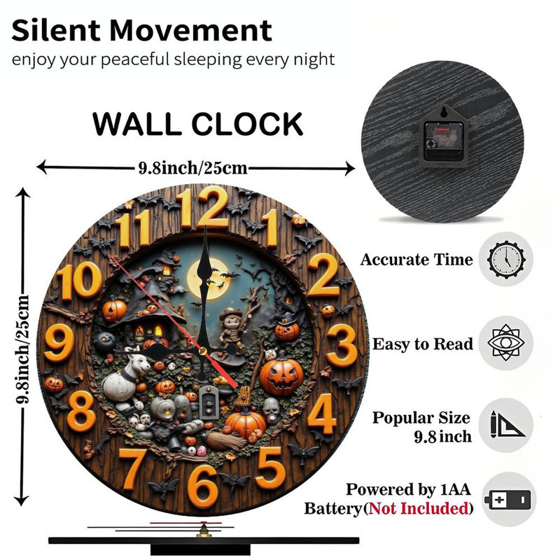 Horloge d'Halloween