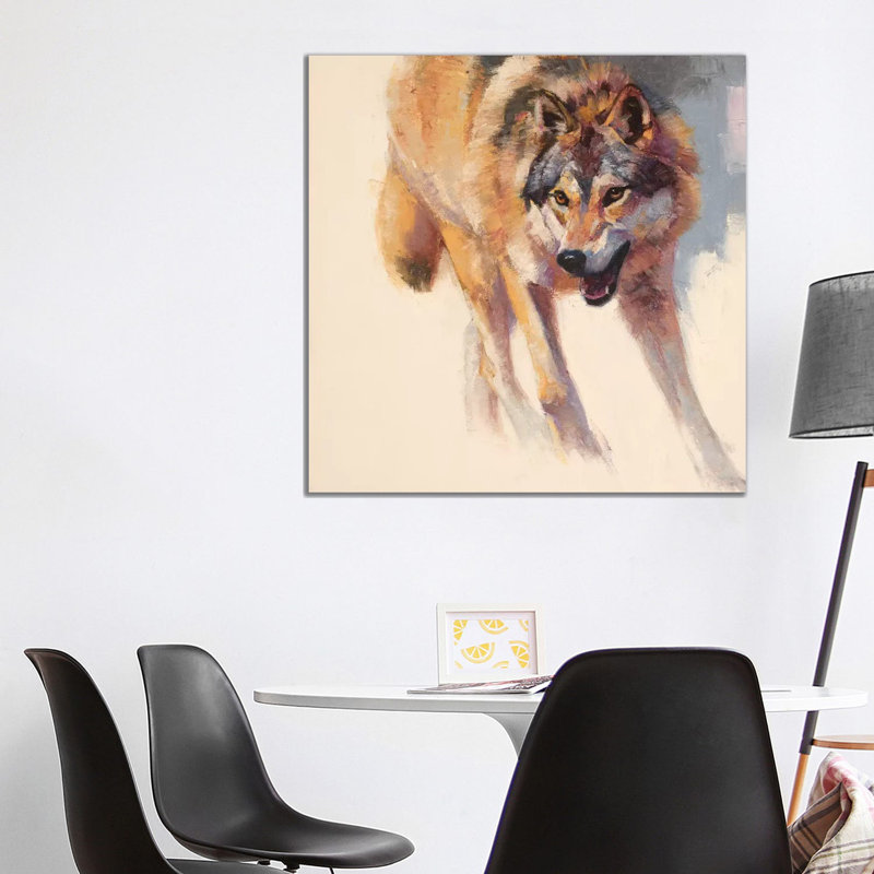 Wolf Study IV by Julie T. Chapman - Wrapped Canvas Gallery-Wrapped Canvas Giclée, 93.98 cm H x 93.98 cm W