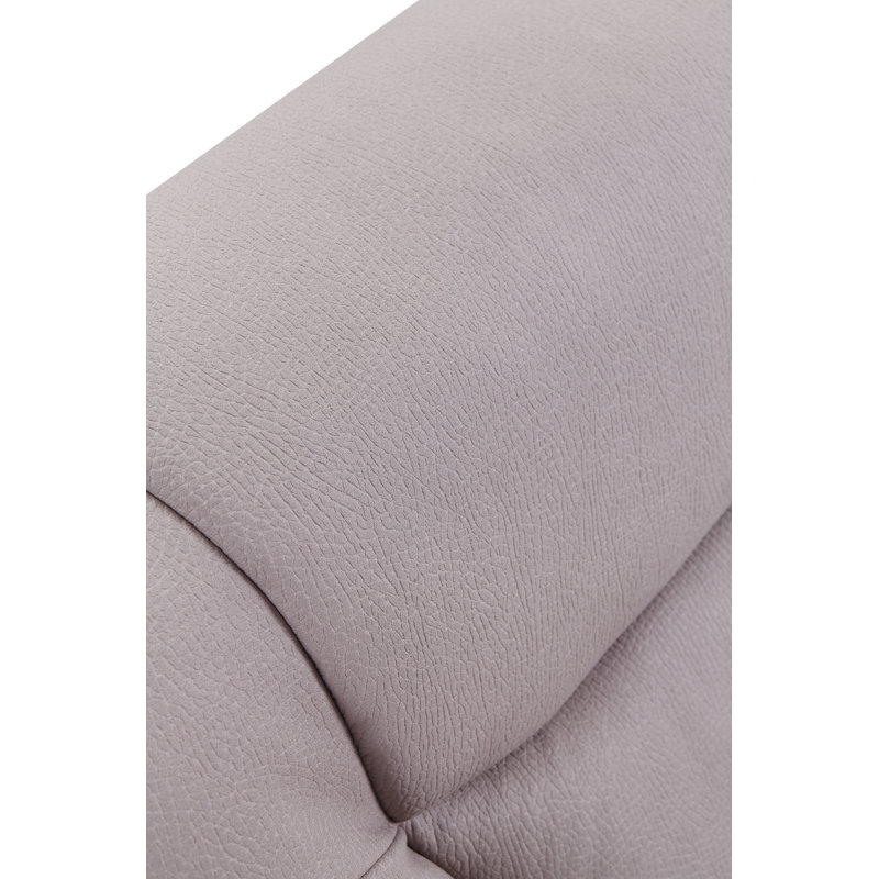 Canapé à siège simple en tissu de caoutchouc rose clair