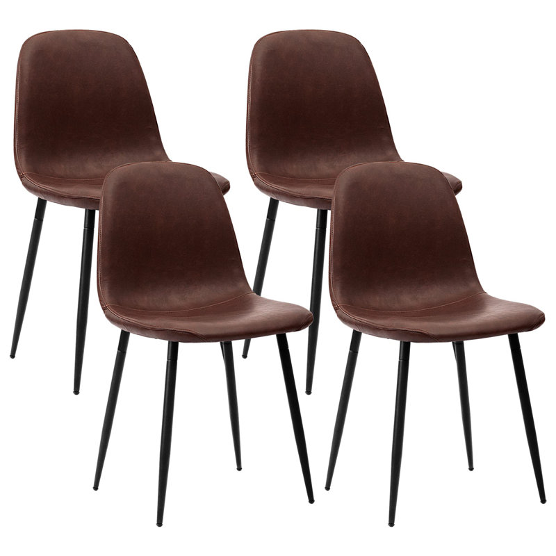 Chaise d'appoint Odelyn, Brun foncé, Noir