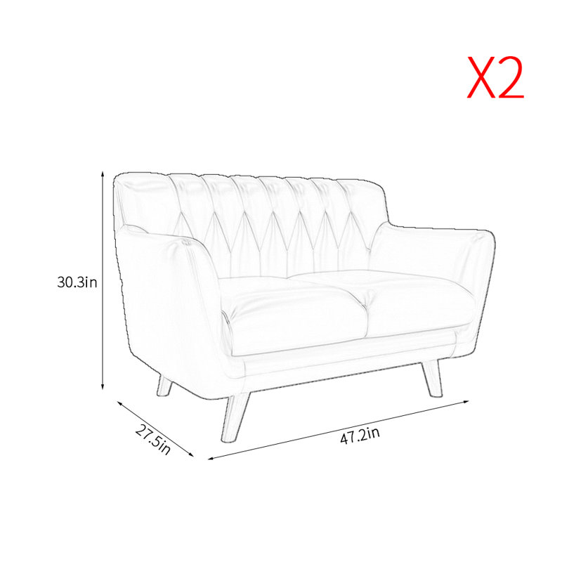 Banc rembourré en similicuir Modern Fashion Simple, Bleu