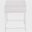 Bureau d'ordinateur, bureau personnel, ordinateur portable, tiroirs de rangement, l 48 po, travail, stratifié blanc, métal blanc, contemporain, moderne-1495682352