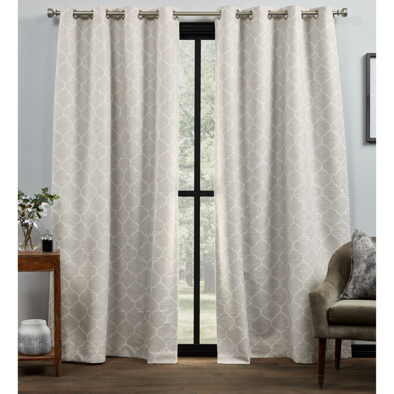 Milagros Blackout Curtain Pair, Black, 52" x 96"