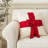 Red Bow - Christmas Pillow Cover in Hand Felted Wool-402278442-284680689-335305522