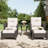 Winston Porter 5 Piece Wicker Patio Furniture Set, Classis Outdoor Conversation 360 Degree Swivel Chairs Set with Coffee Table-740825265-740825276