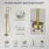 Double Handle Floor Mounted Freestanding Tub Filler Faucet with Handshower