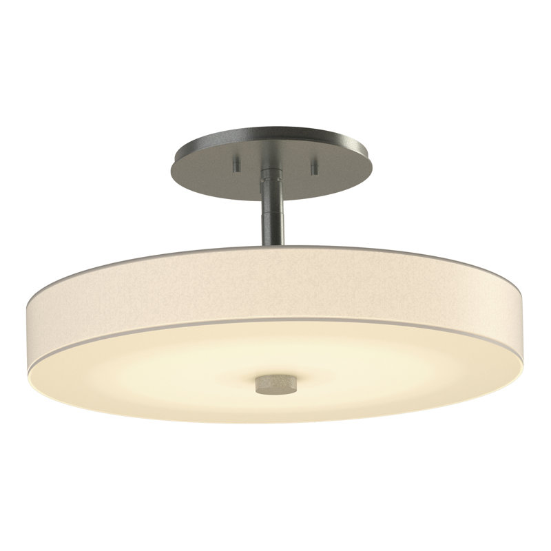 Disq 1 - Light LED Semi Flush Mount, Vintage Platinum