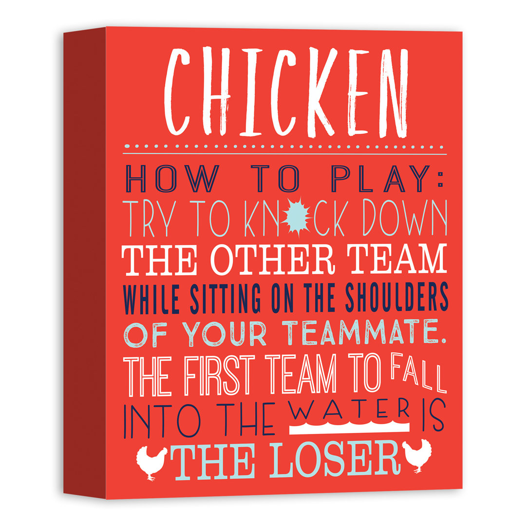 Aurelie " Chicken Swimming Pool Rules " Winston Porter