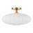 Mason 1-Light Ceiling Light in Natural Brass-1068367311