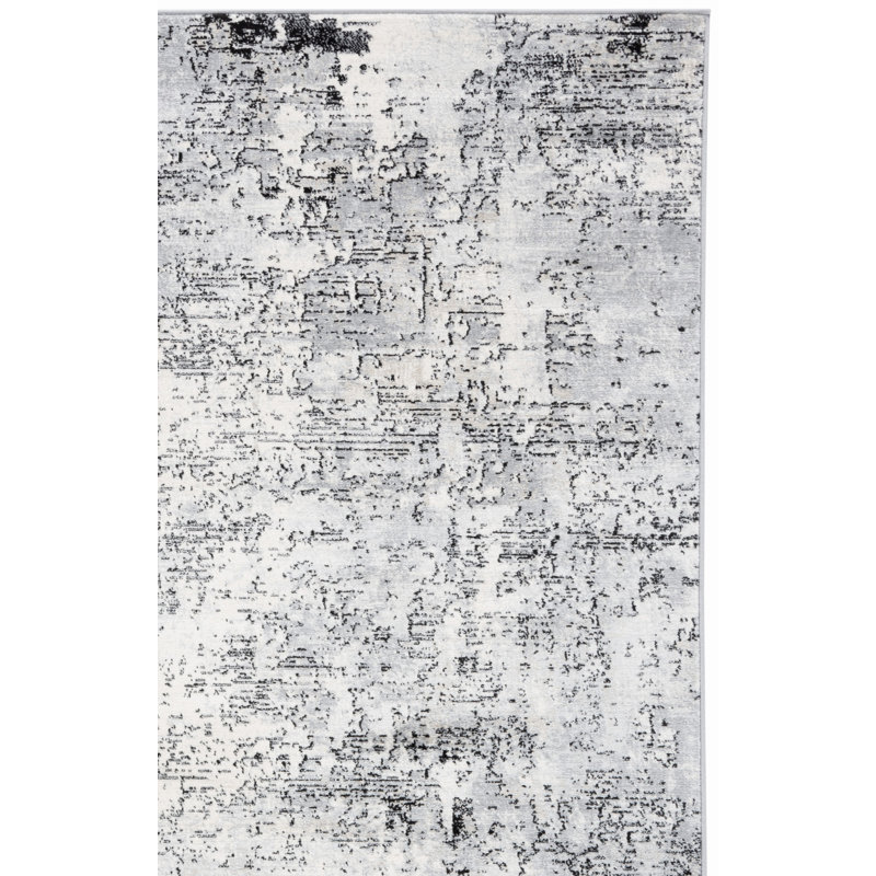 Liselore 100 Performance Abstract Rug, Square 6'7"