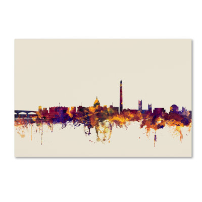 « washington dc horizon », reproduction d’impression sur toile tendue