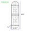 Ensemble de 2 treillis de jardin en métal antirouille de 19,7 po pour plantes grimpantes support de fleurs extérieur noir-115361852