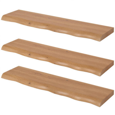 3 -Piece Solid Wood Floating Shelf