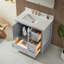 Ensemble de meuble-lavabo autoportant 36 po avec 2 poignées entièrement assemblé