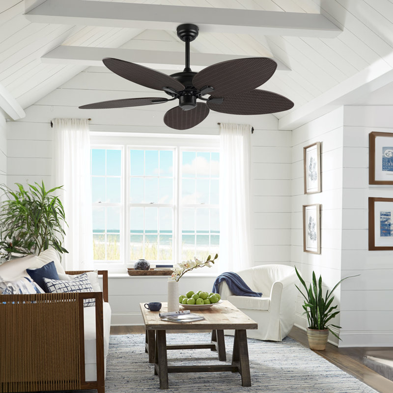 Crellin 52'' Ceiling Fan, Dark Brown