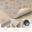 Tapis de cuisine antidérapants à motif floral