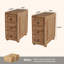 Ensemble de 2 tables de bout en bois massif