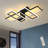 Cheyrl 4 -Light 35.4" Rectangle LED Flush Mount-2078284654