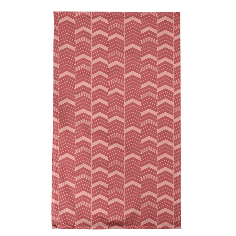 Stephenie Tea Towel Kitchen Towel, Red/Peach, Cotton Twill