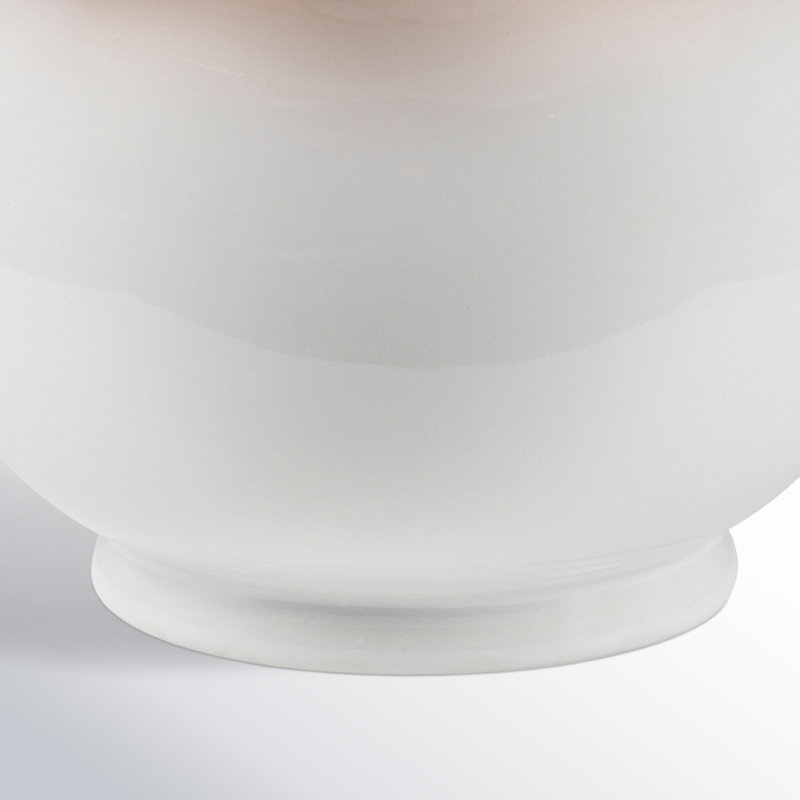 Lampe Momsen, Blanc, H 13 po x l 8 po x P 8 po, Sergé blanc