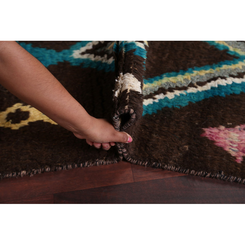 Tapis de couloir tribal marocain noué à la main 2 x 13