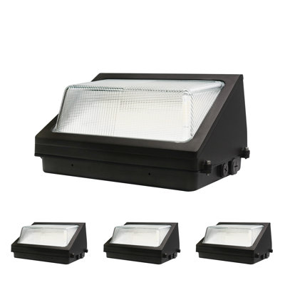 LED Wall Pack Light with Dusk to Dawn Sensor, 80W/100W/120W, 3CCT Adjustable, 120-277V, IP65, 0-10V Dimmable, Outdoor LED Security Flood Lighting for Warehouse, Garage, ETL Listed