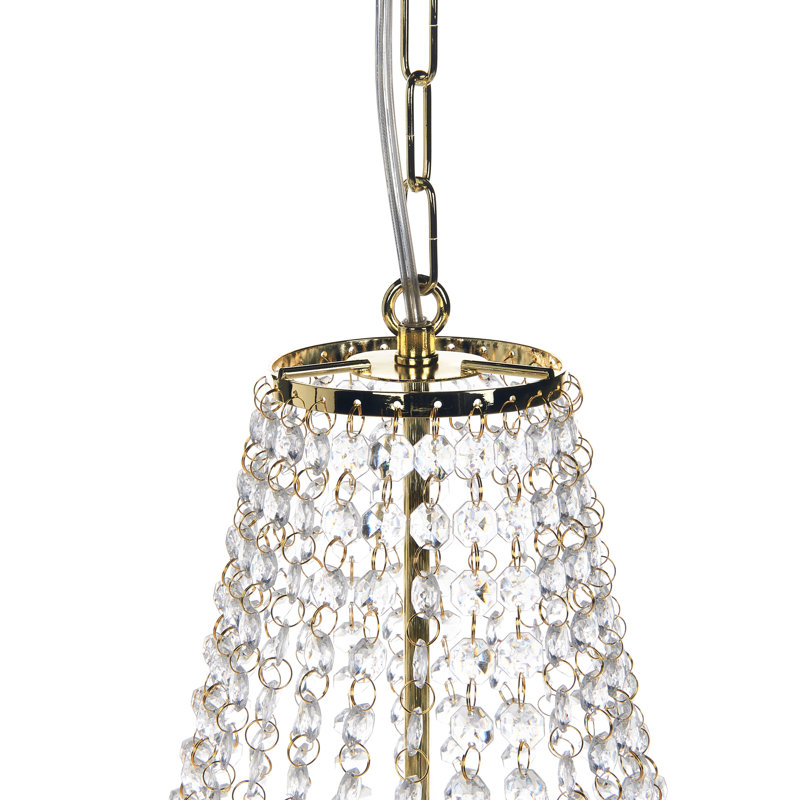 DIAMANTE 2 - Light Gold Chandelier Pendant