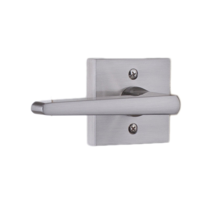 Faux levier de porte simple avec rosette Philtower, Nickel satiné